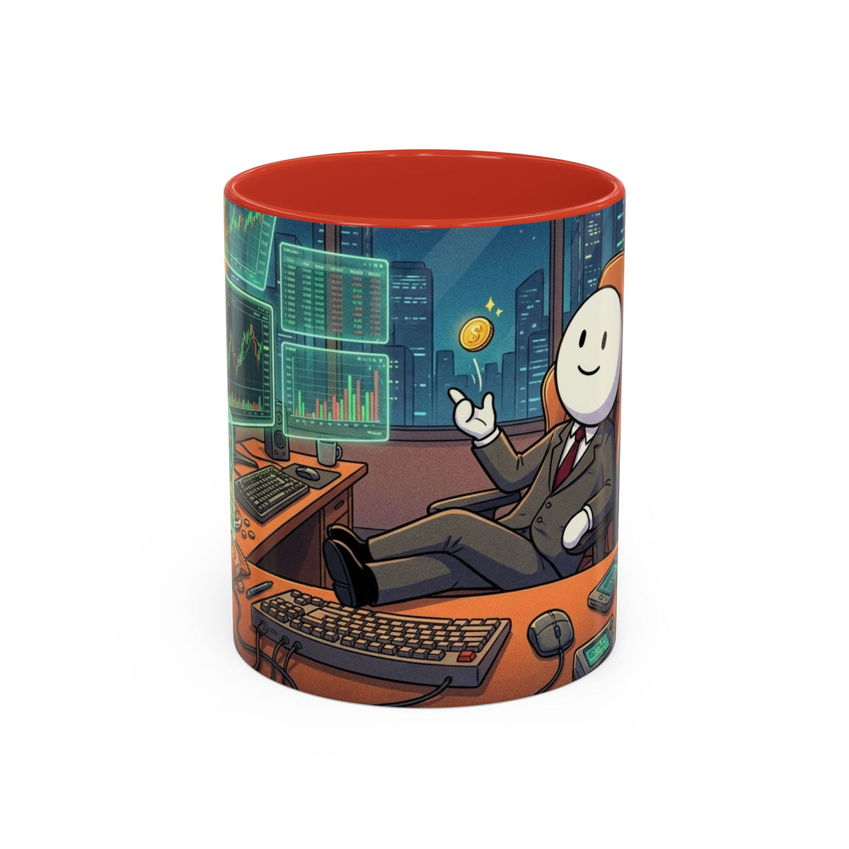 Cryptocurrency Trader Coffee Mug — 'HODL' Office Desk Gamer Accent Mug (11/15oz)