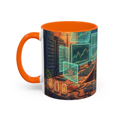 Cryptocurrency Trader Coffee Mug — 'HODL' Office Desk Gamer Accent Mug (11/15oz)
