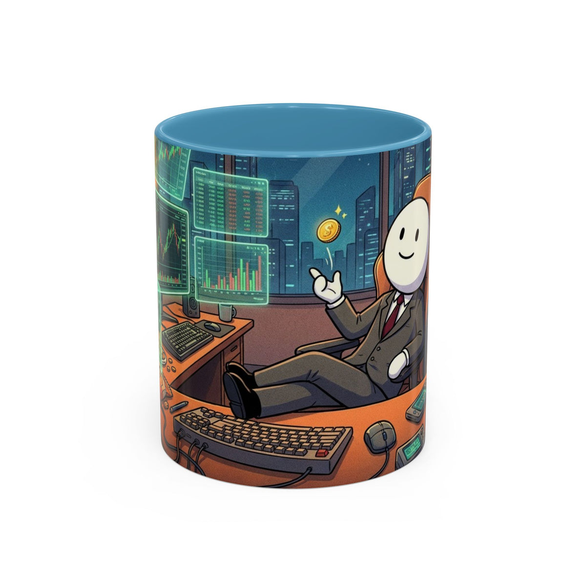 Cryptocurrency Trader Coffee Mug — 'HODL' Office Desk Gamer Accent Mug (11/15oz)