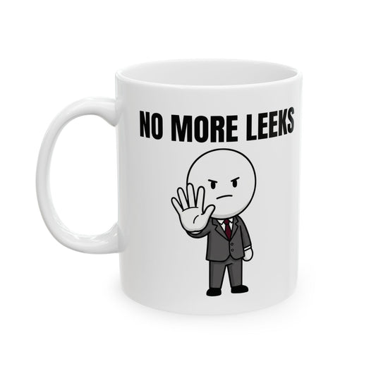 No Prob-Lleeks Ceramic Mug — Funny Pun Plant Lover Coffee Cup (11oz, 15oz)