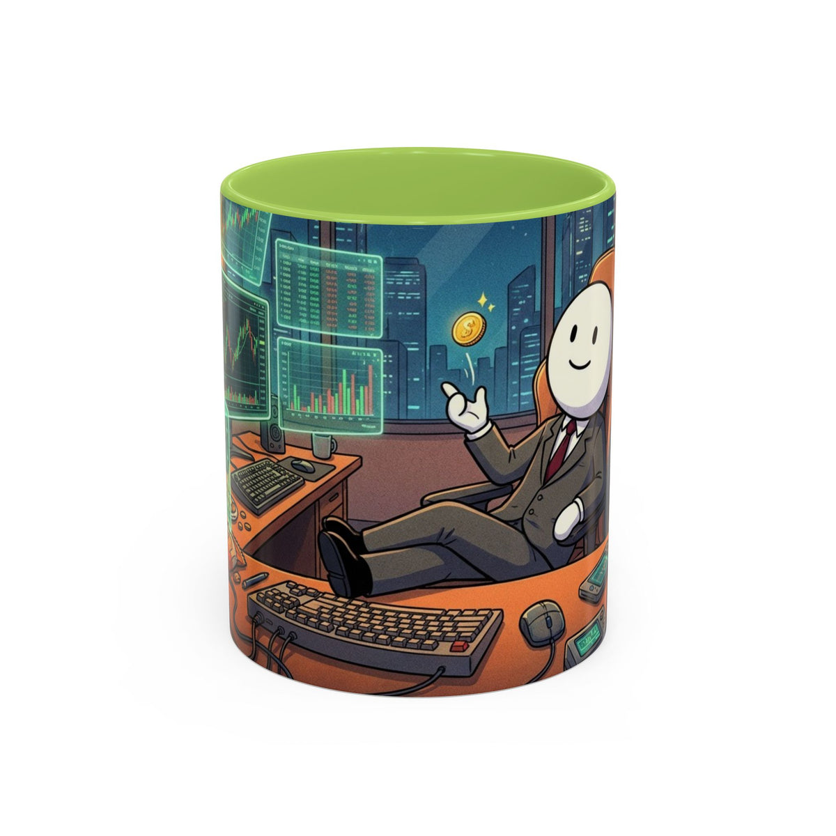 Cryptocurrency Trader Coffee Mug — 'HODL' Office Desk Gamer Accent Mug (11/15oz)