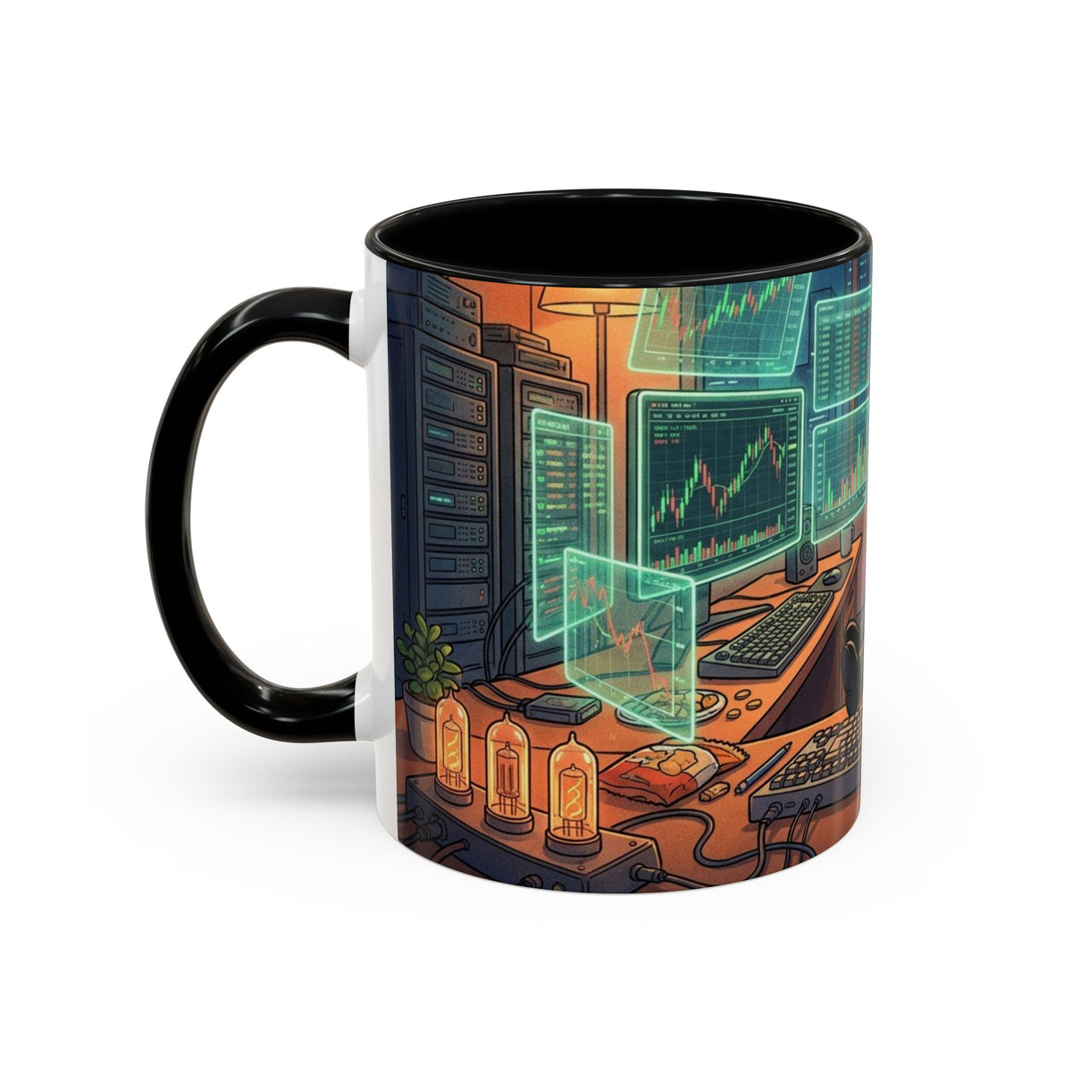Cryptocurrency Trader Coffee Mug — 'HODL' Office Desk Gamer Accent Mug (11/15oz)