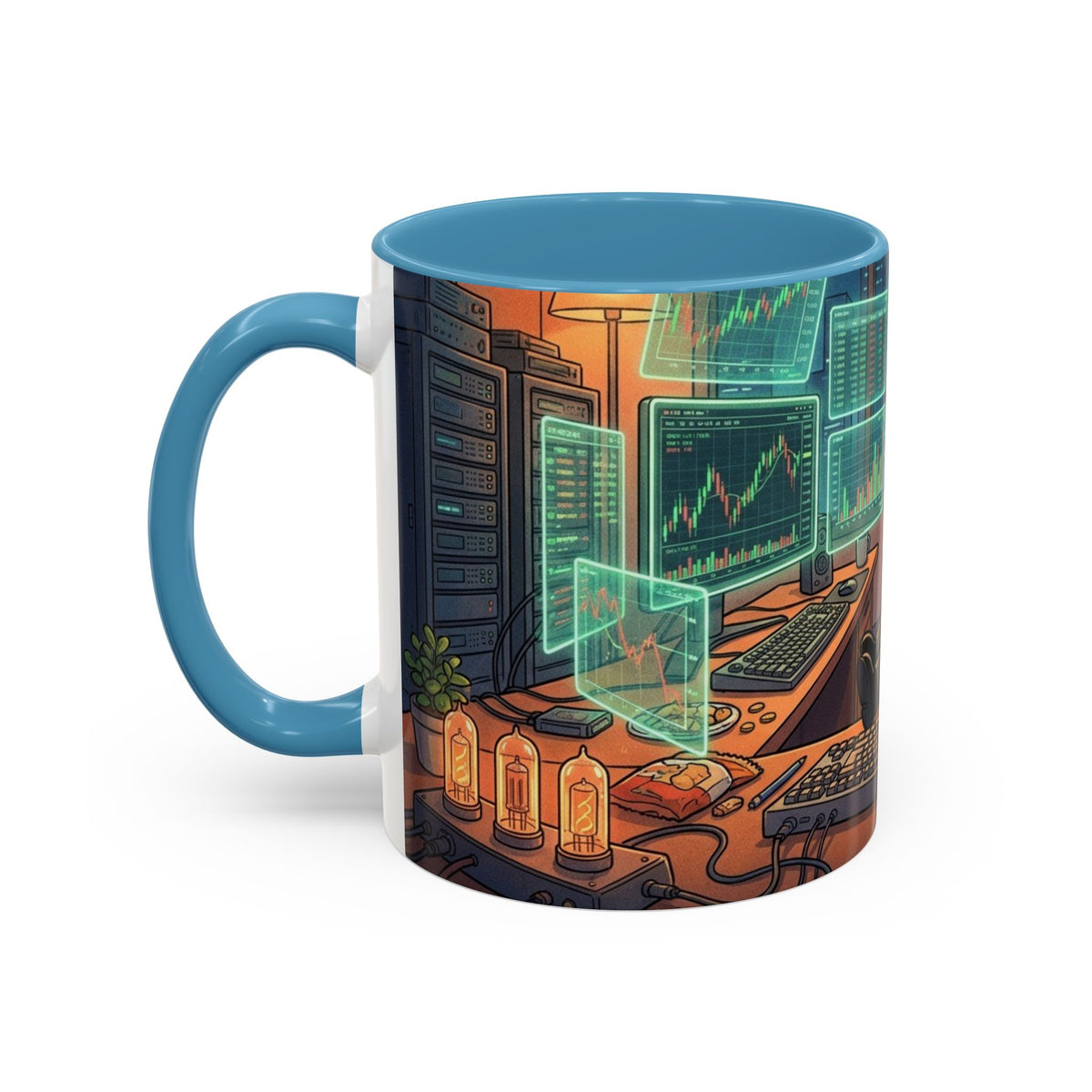 Cryptocurrency Trader Coffee Mug — 'HODL' Office Desk Gamer Accent Mug (11/15oz)