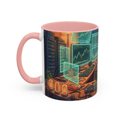 Cryptocurrency Trader Coffee Mug — 'HODL' Office Desk Gamer Accent Mug (11/15oz)