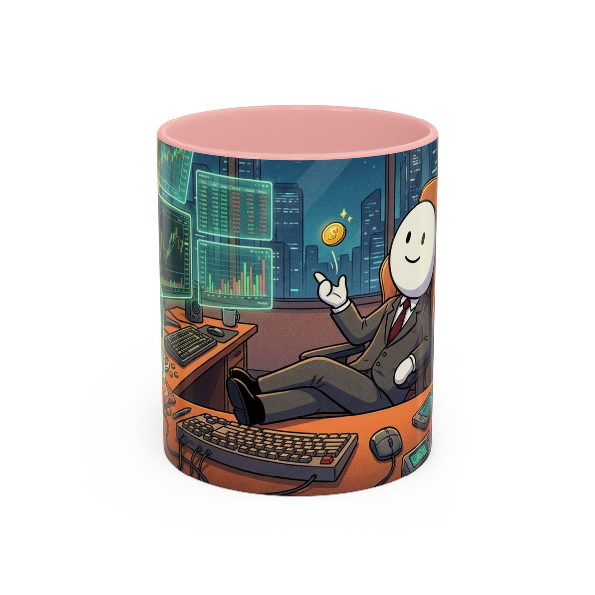 Cryptocurrency Trader Coffee Mug — 'HODL' Office Desk Gamer Accent Mug (11/15oz)