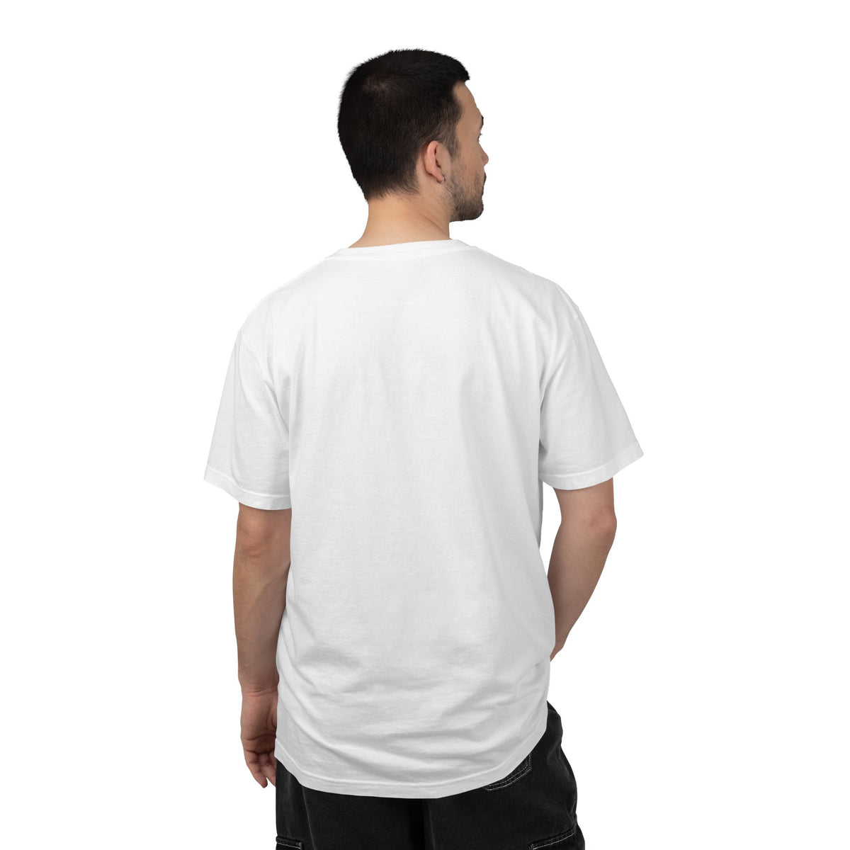 Shielded Hero T-Shirt — Cute Masked Defender with Steam Engine Barrier