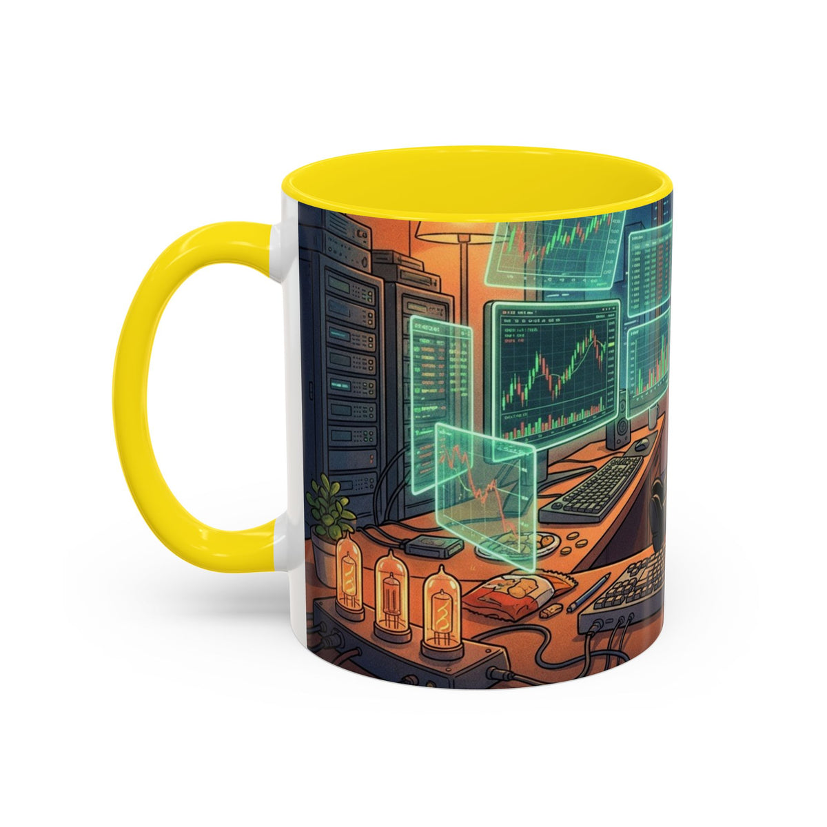 Cryptocurrency Trader Coffee Mug — 'HODL' Office Desk Gamer Accent Mug (11/15oz)