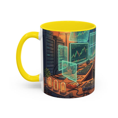 Cryptocurrency Trader Coffee Mug — 'HODL' Office Desk Gamer Accent Mug (11/15oz)