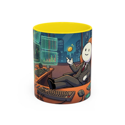 Cryptocurrency Trader Coffee Mug — 'HODL' Office Desk Gamer Accent Mug (11/15oz)